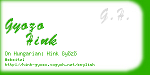 gyozo hink business card
